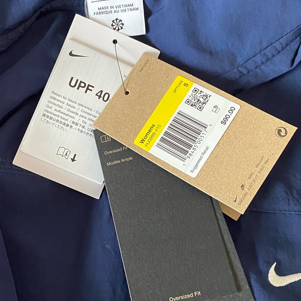 Nike Navy Jacket with White Swoosh